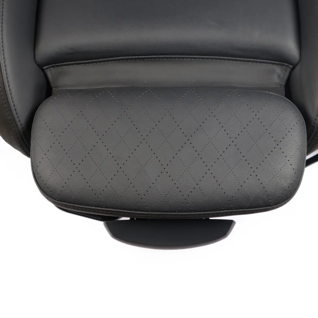 Mini F60 Front Seat Left N/S Sport Heated Leather Cross Punch Carbon Black