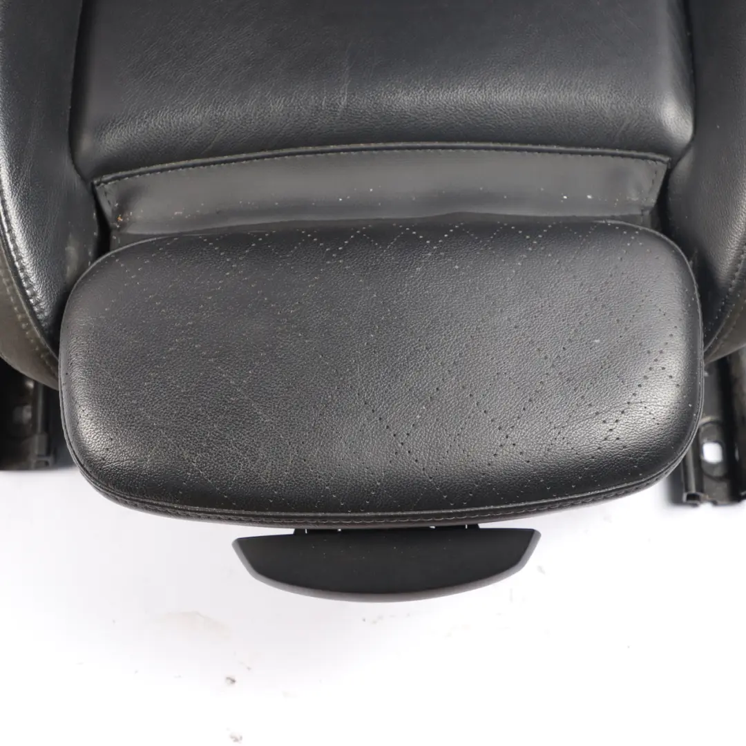 Mini F55 Front Seat Sport Right O/S Heated Leather Cross Punch Carbon Black