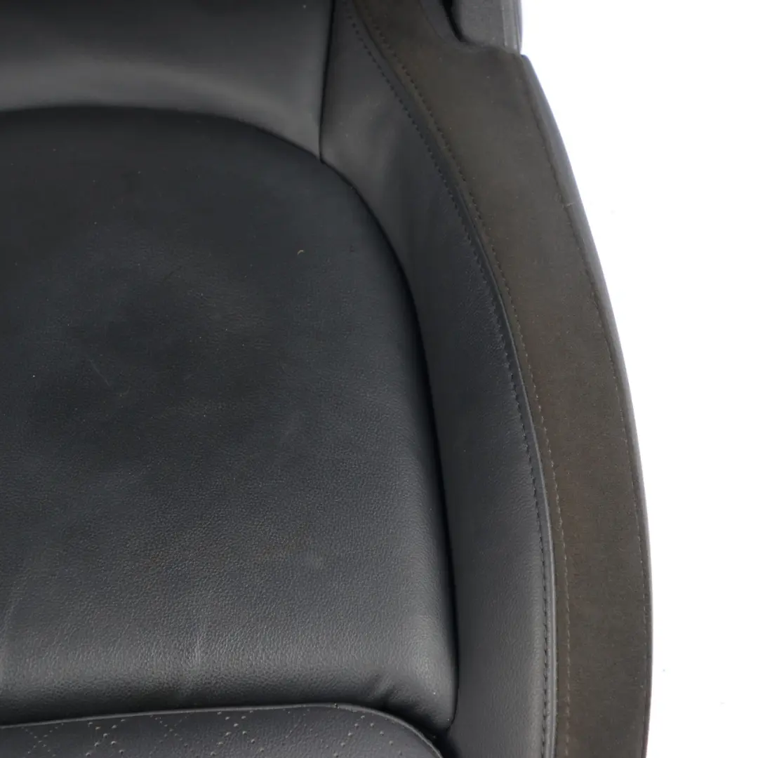 Mini F60 Front Seat Right O/S Sport Heated Leather Cross Punch Carbon Black