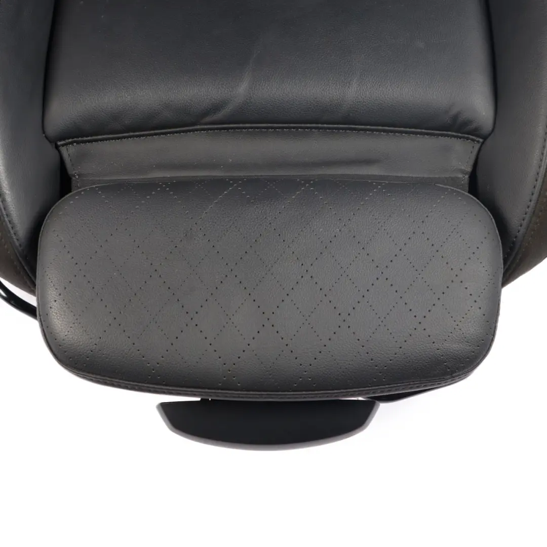 Mini F60 Front Seat Right O/S Sport Heated Leather Cross Punch Carbon Black