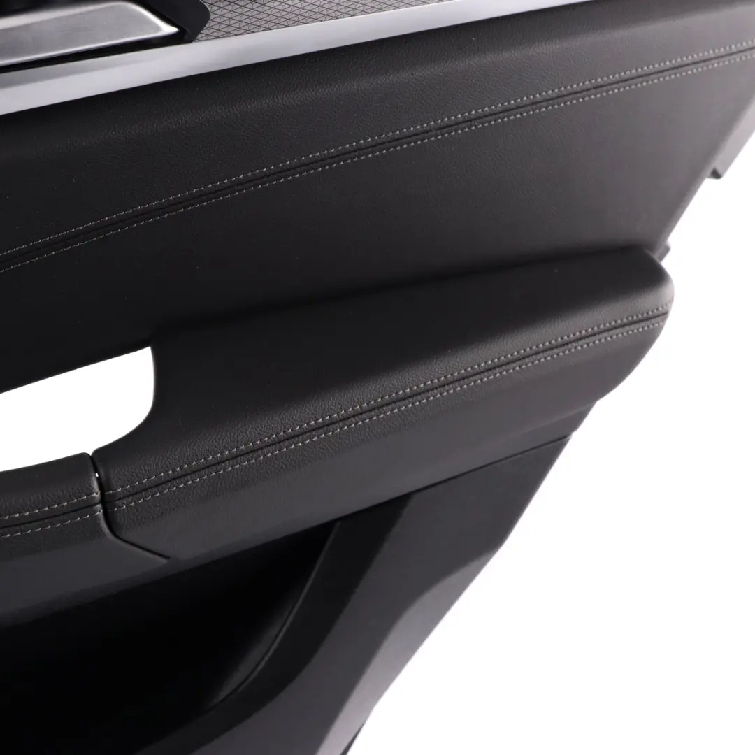 Door Card BMW X3 G01 Rear Right O/S Trim Lining Cover Leather Vernasca Black