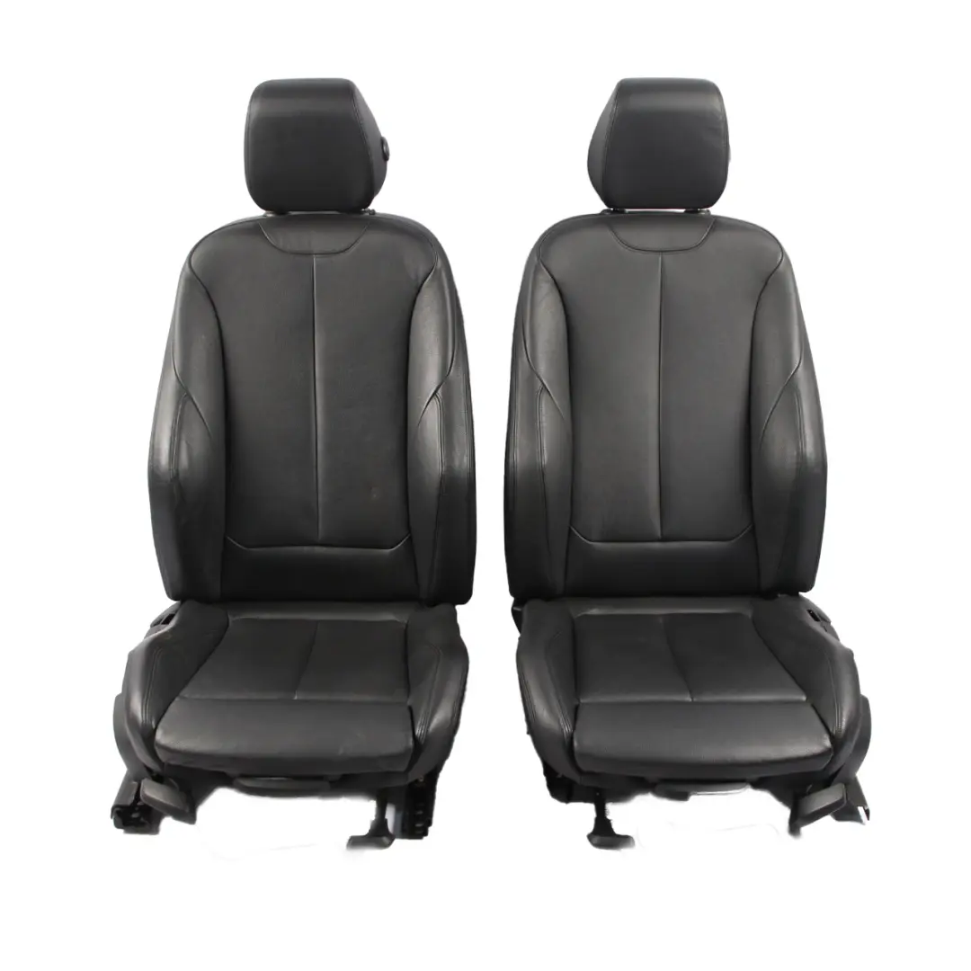 Seats BMW F30 M Sport Black Leather Interior Front Rear Seat Folding Backrest