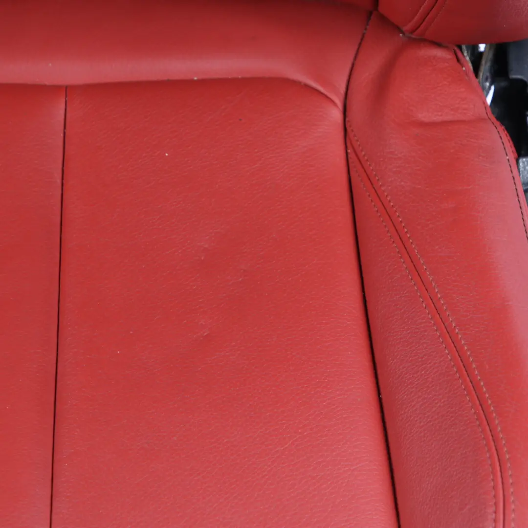 Leather Seats BMW F30 M Sport Korall Rot Red Heated Dakota Front Rear Seat