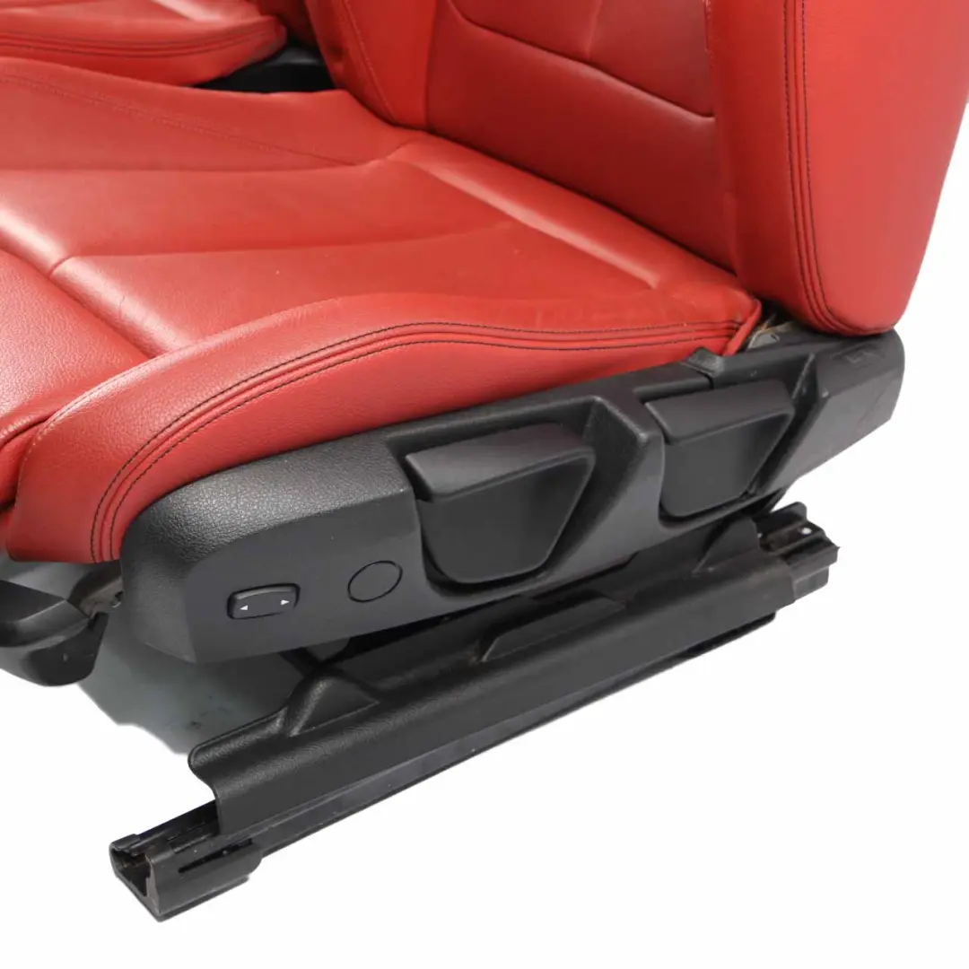 Leather Seats BMW F30 M Sport Korall Rot Red Heated Dakota Front Rear Seat