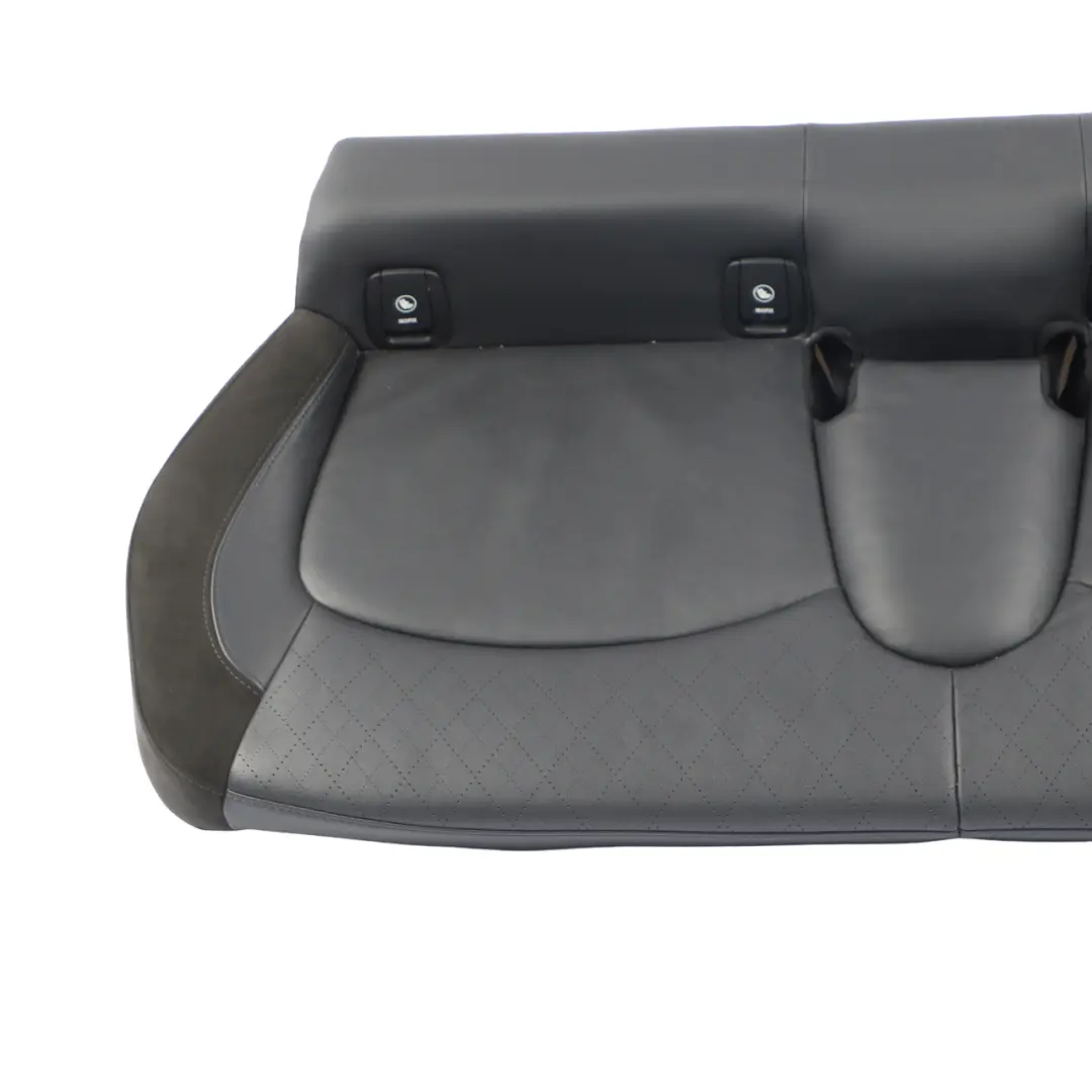 Mini F55 Rear Seat Bench Couch Cover Leather Carbon Black Cross Punch