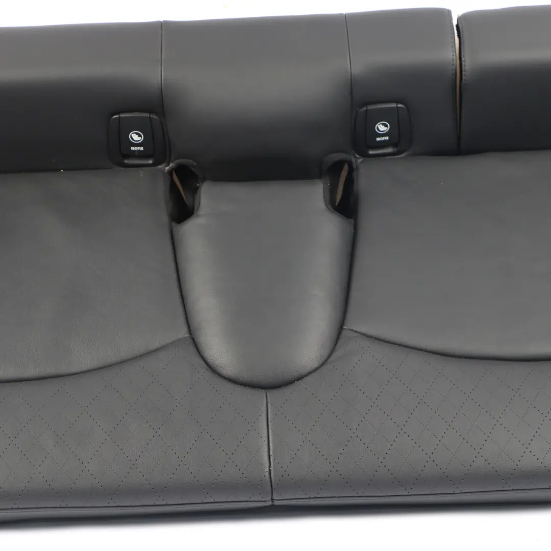 Mini F55 Rear Seat Bench Couch Cover Leather Carbon Black Cross Punch