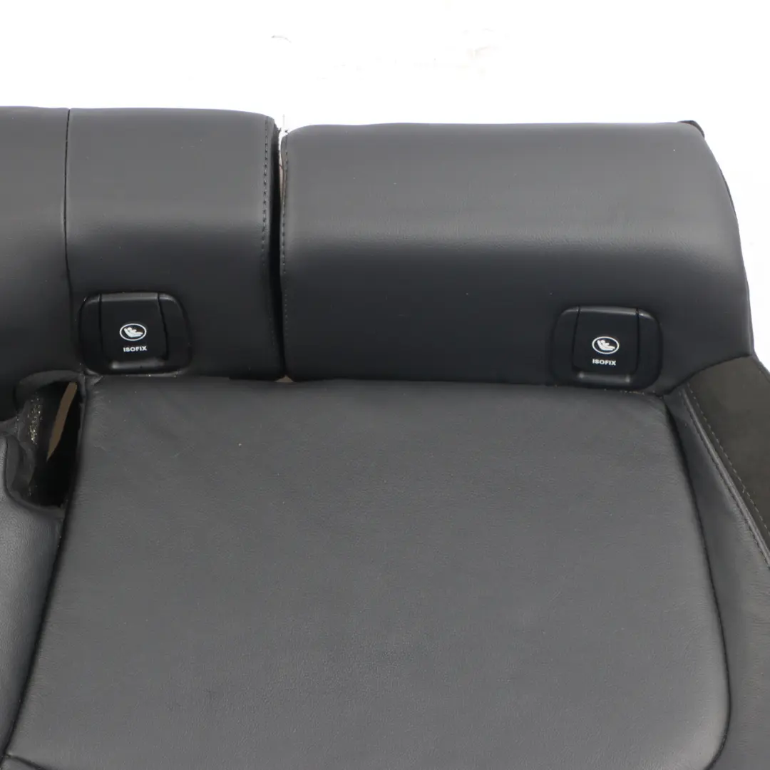 Mini F55 Rear Seat Bench Couch Cover Leather Carbon Black Cross Punch