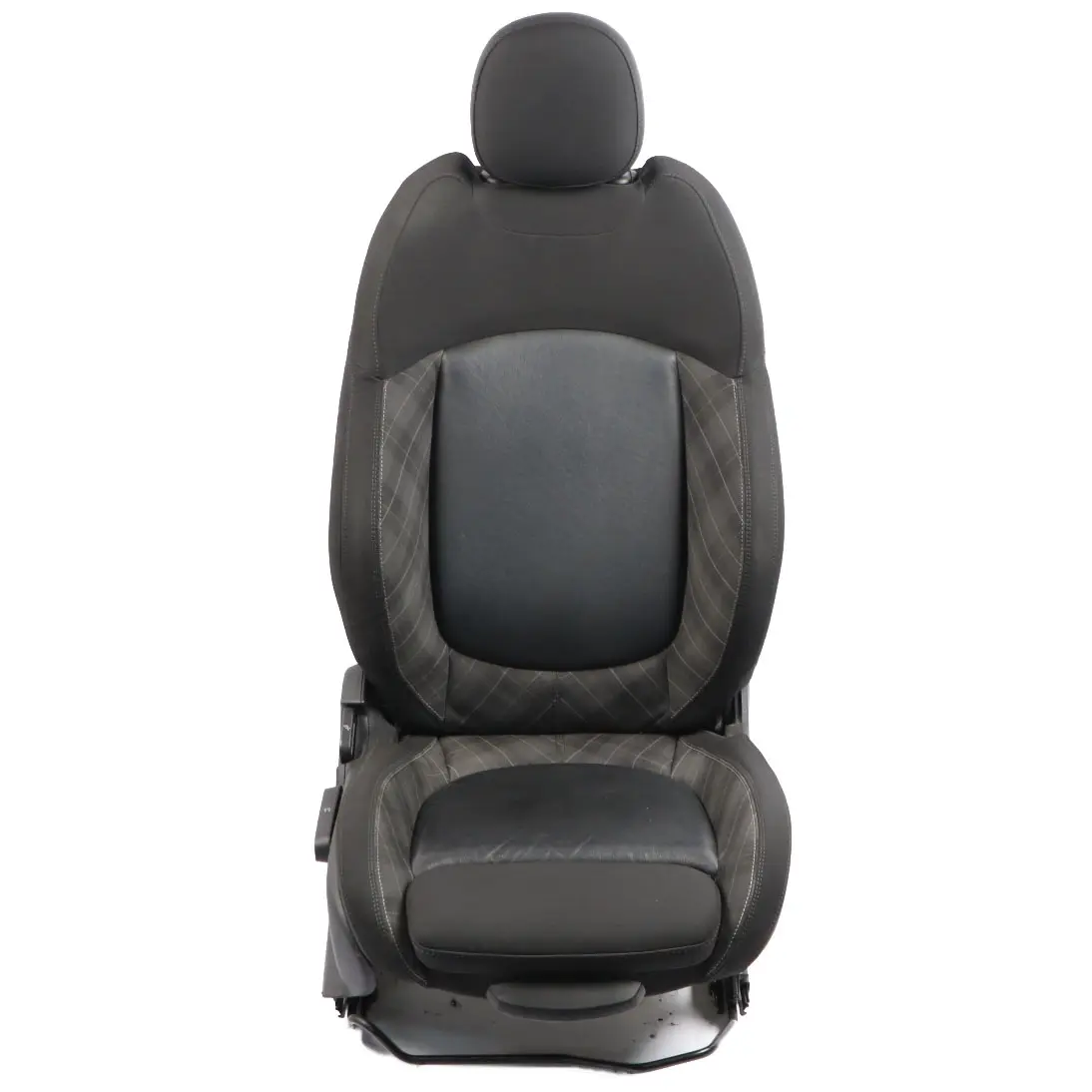 Mini F55 Asiento Delantero Derecho Sport Tela / Cuero Negro Carbono Diamante