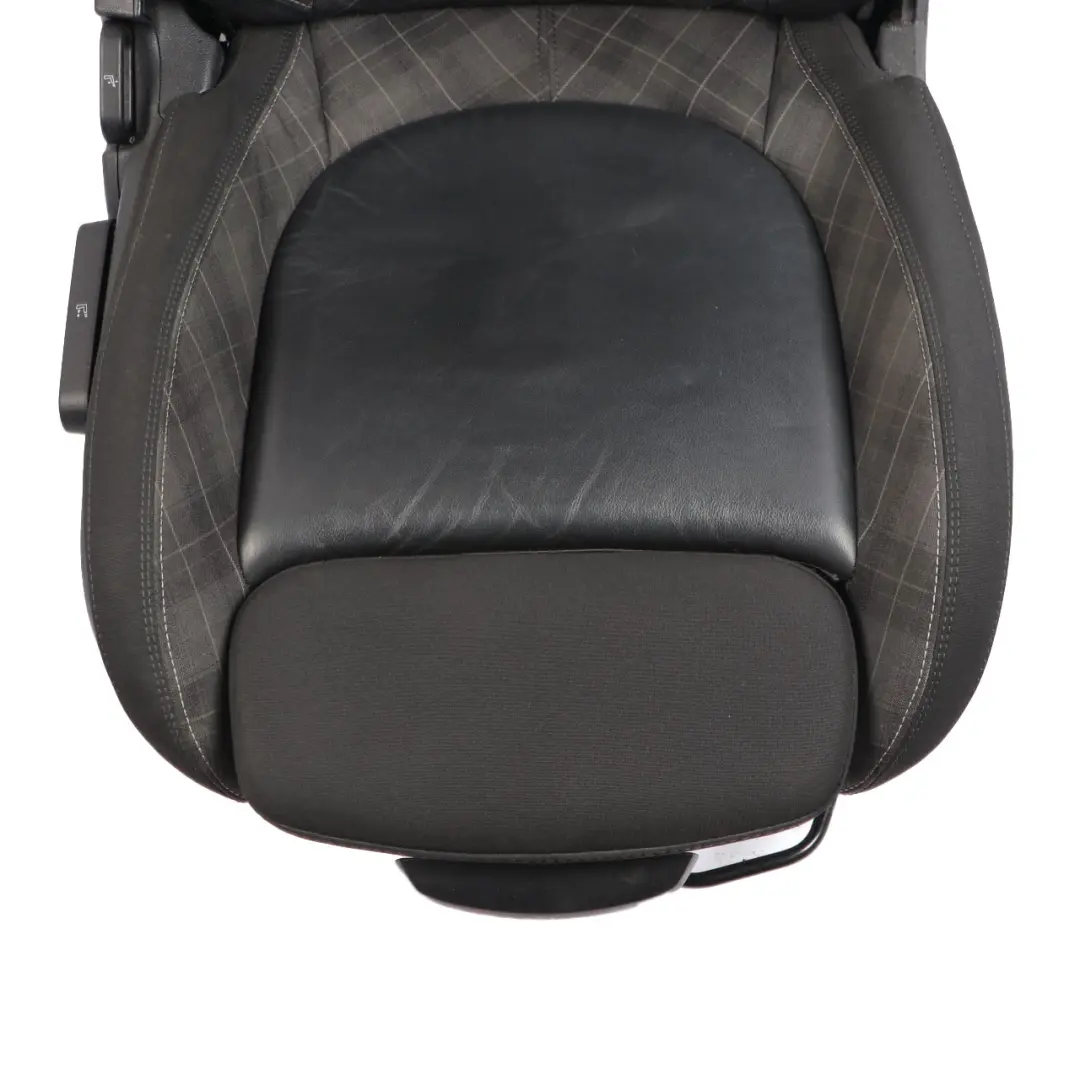 Mini F55 Asiento Delantero Derecho Sport Tela / Cuero Negro Carbono Diamante