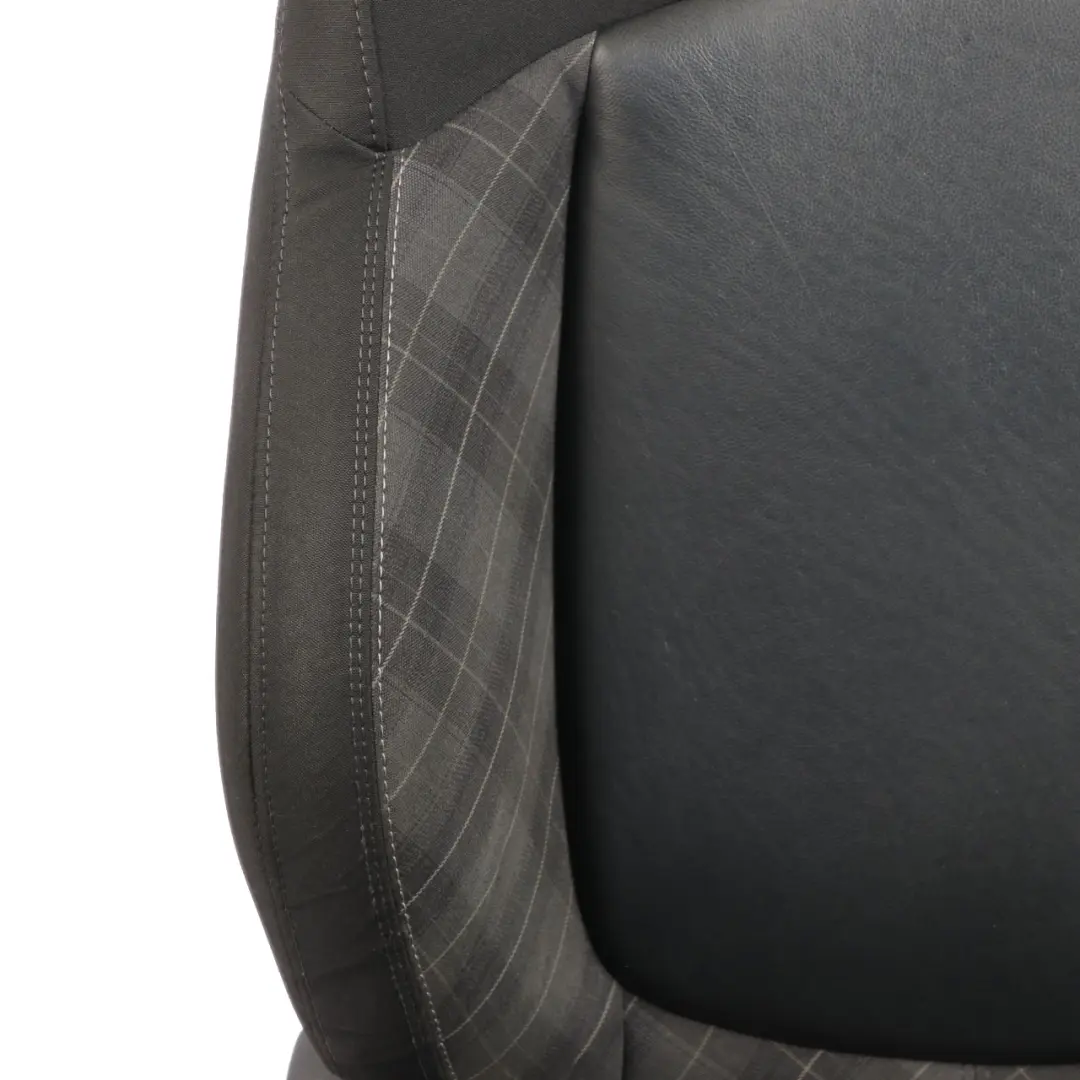 Mini F55 Asiento Delantero Derecho Sport Tela / Cuero Negro Carbono Diamante