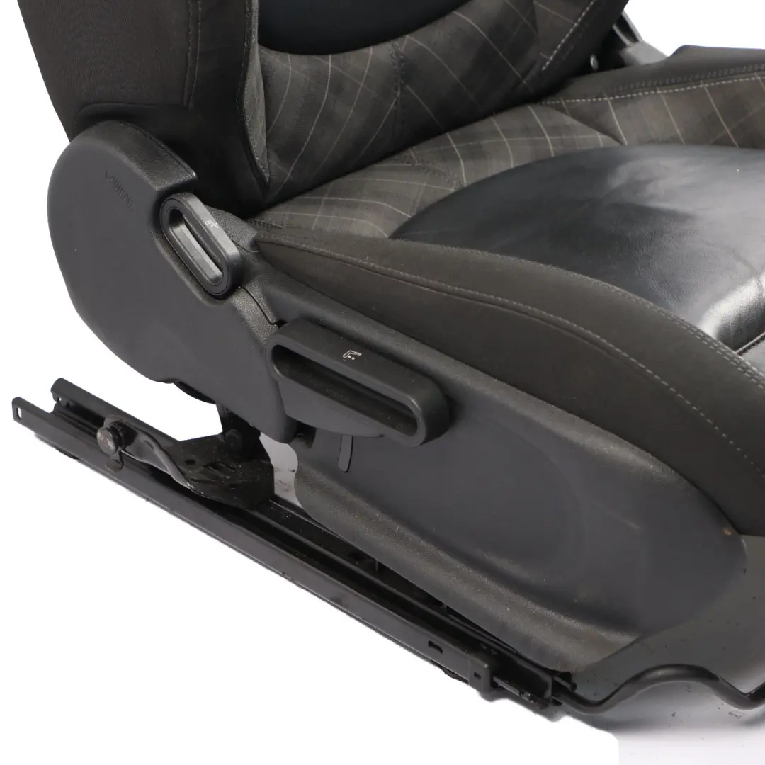 Mini F55 Asiento Delantero Derecho Sport Tela / Cuero Negro Carbono Diamante