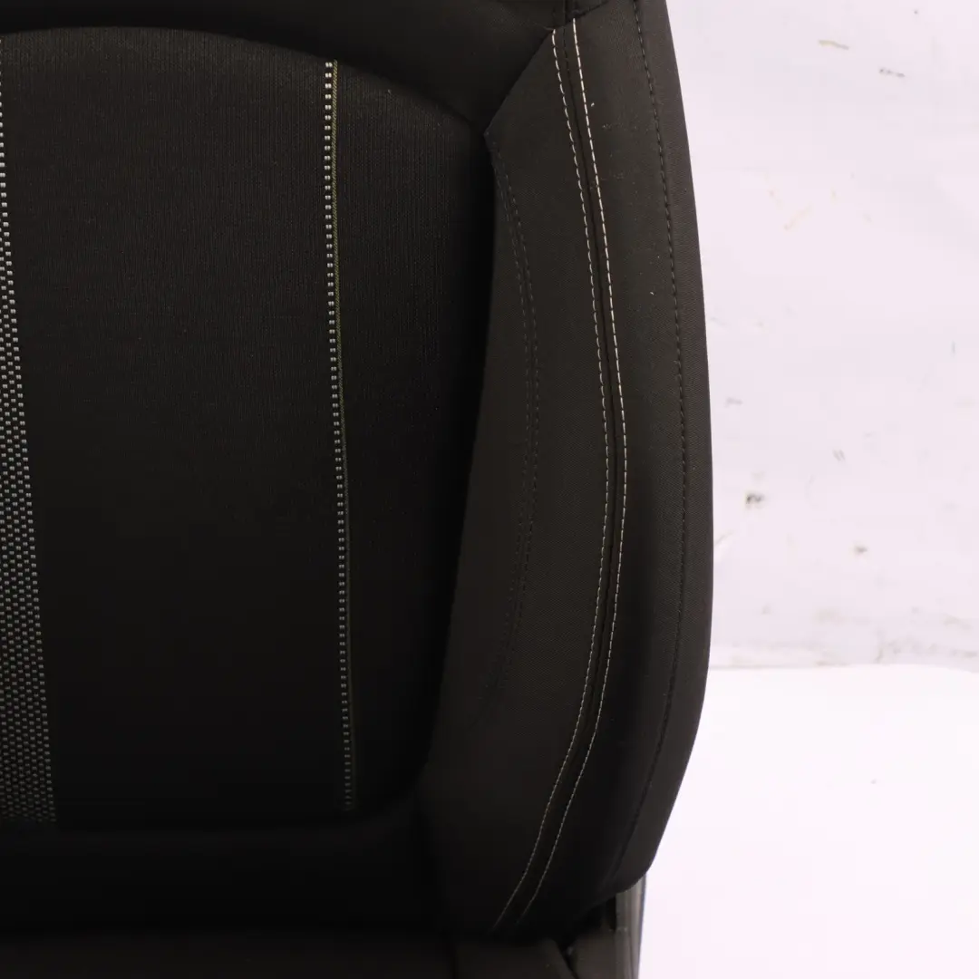 Mini F55 JCW Front Seat Right O/S Heated Cloth Fabric Dinamica Carbon Black