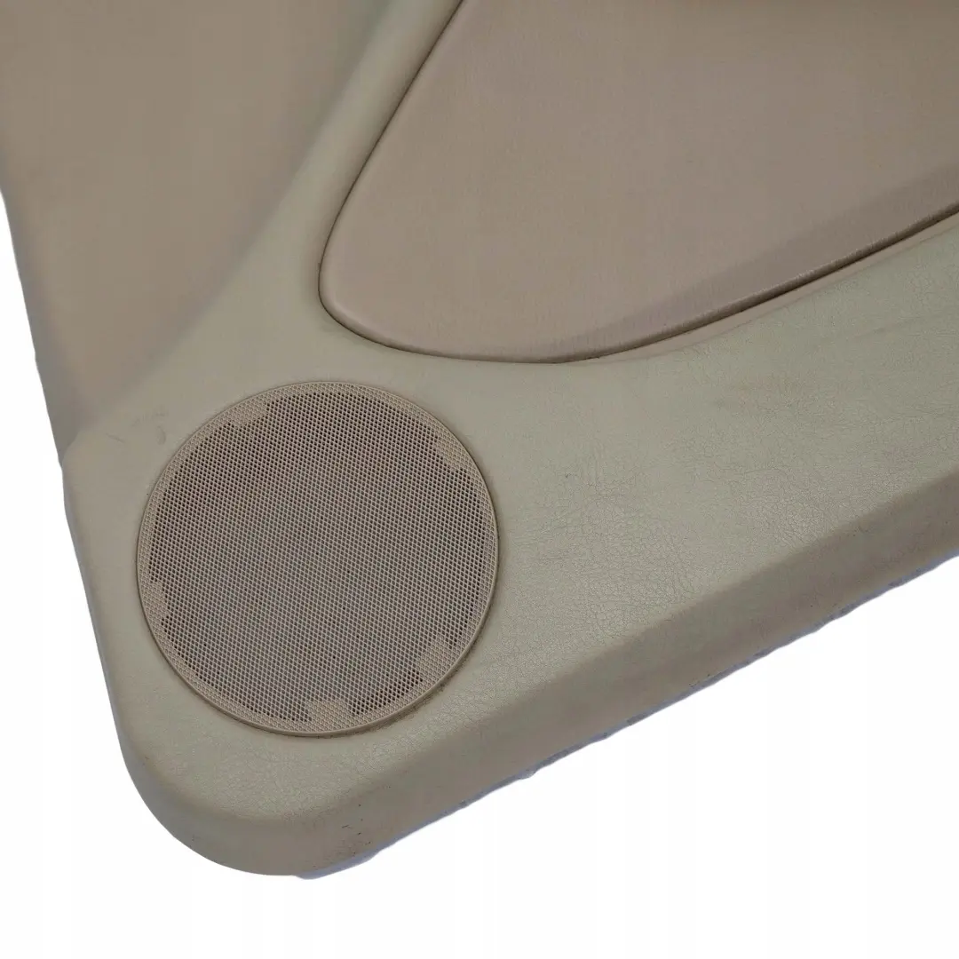 BMW E46 Berlina Touring Embellecedor Panel Puerta Delantera Derecha Cuero Beige