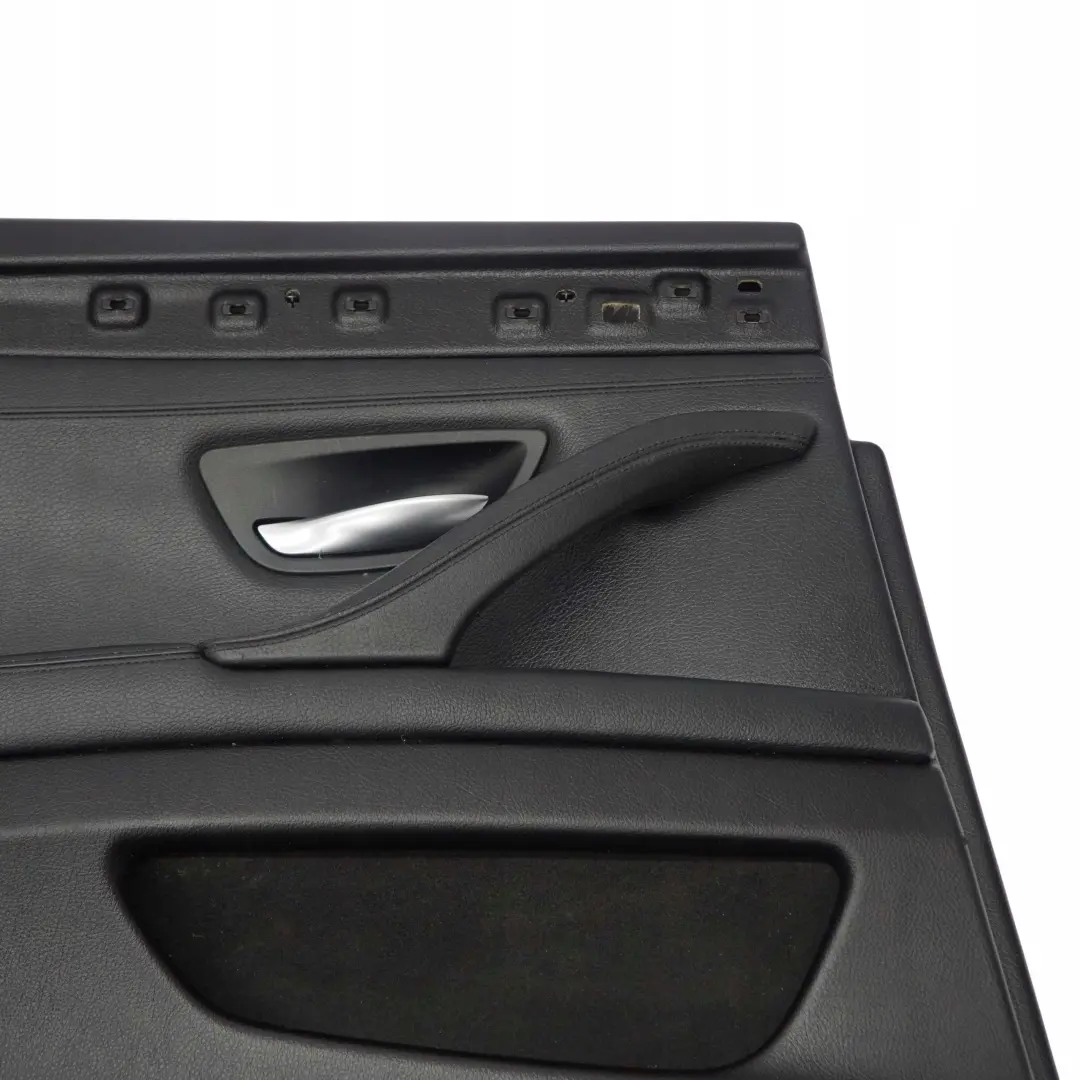 BMW 5 F10 F11 Rear Left N/S Door Card Lining Trim Panel Black Leather