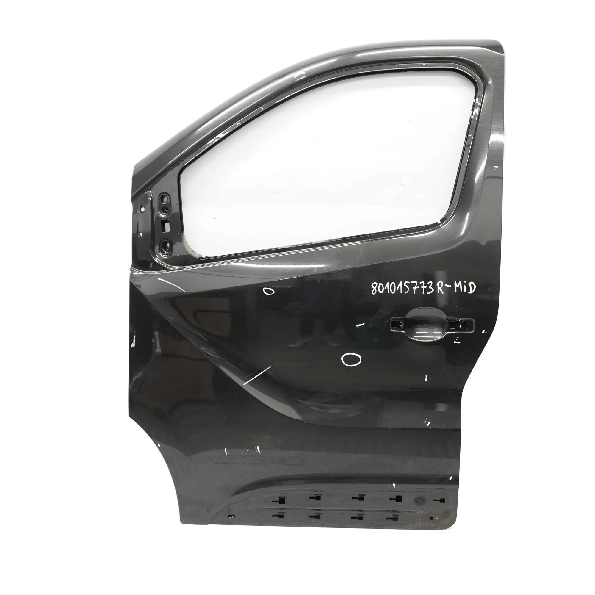 Renault Trafic III Front Door Left N/S Door Cover Shell Midnight Black - D68