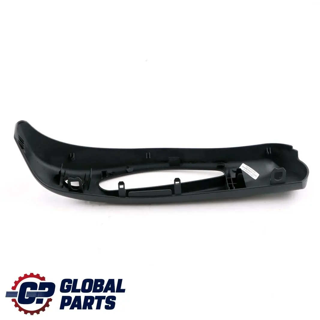 BMW 6 Series E64 Front Seat Rail Trim Cover Outer Right O/S Black 8031158