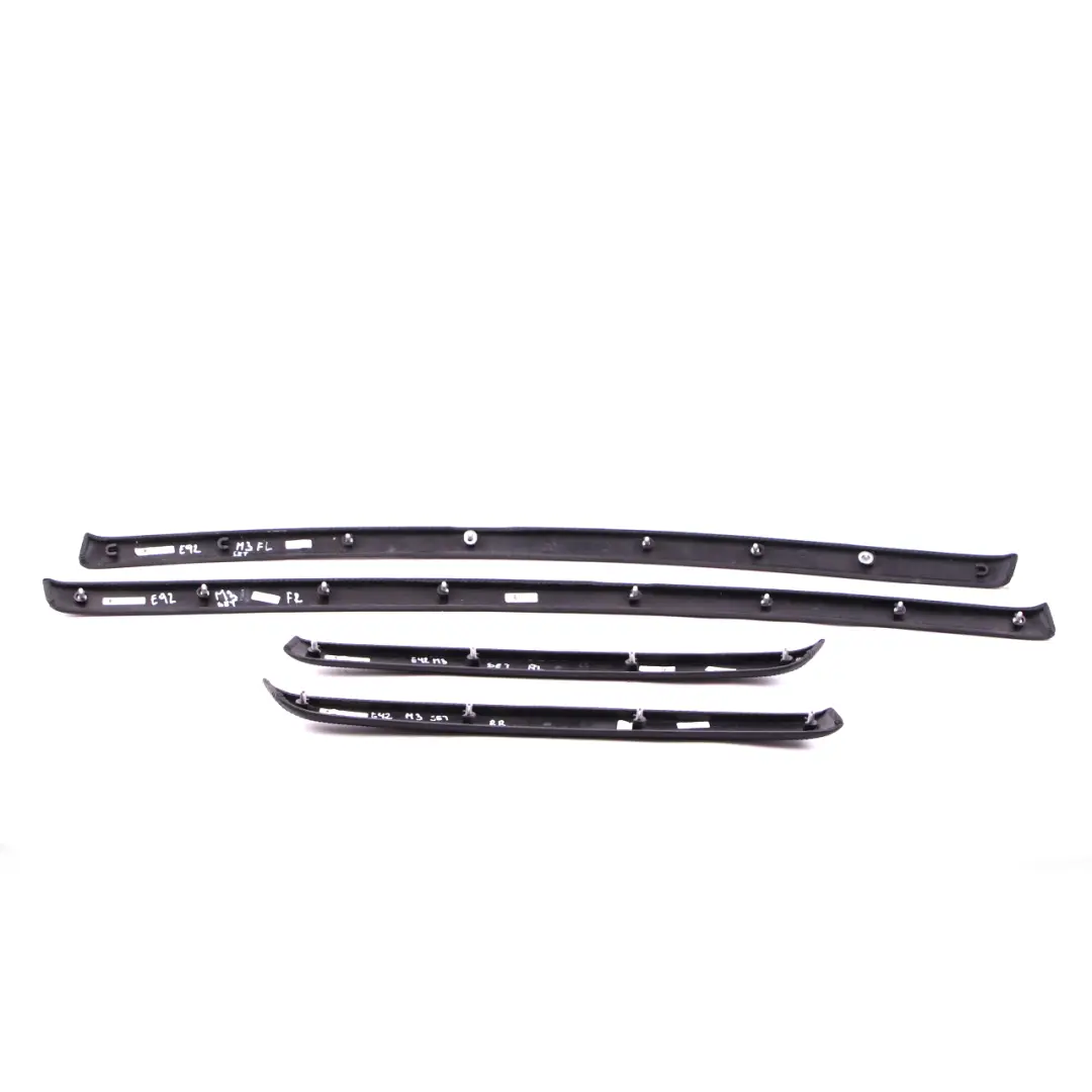 BMW E92 E93 M3 Decorative Strip Trim Door Front Rear Left Right Leather Carbon