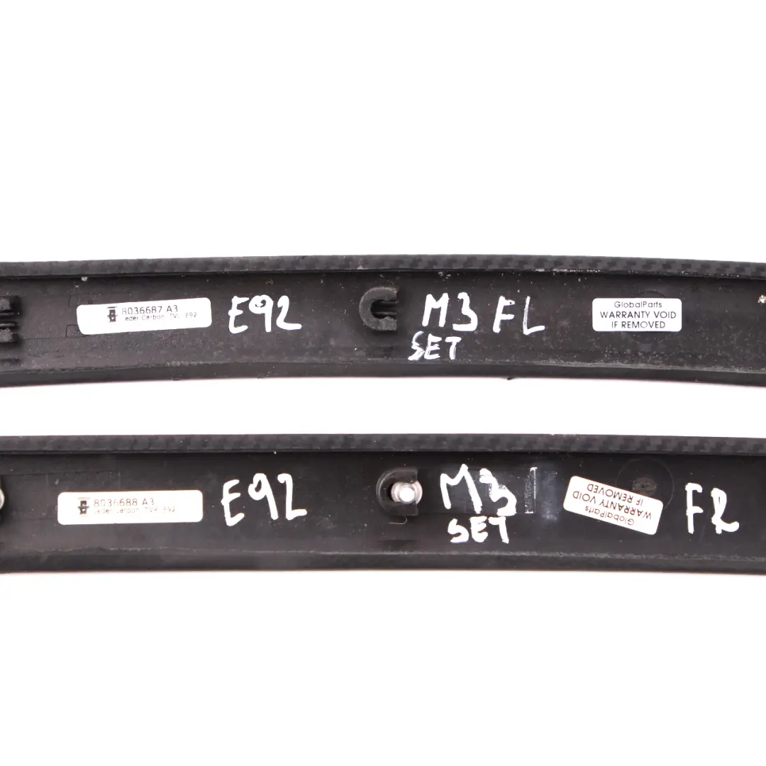 BMW E92 E93 M3 Decorative Strip Trim Door Front Rear Left Right Leather Carbon