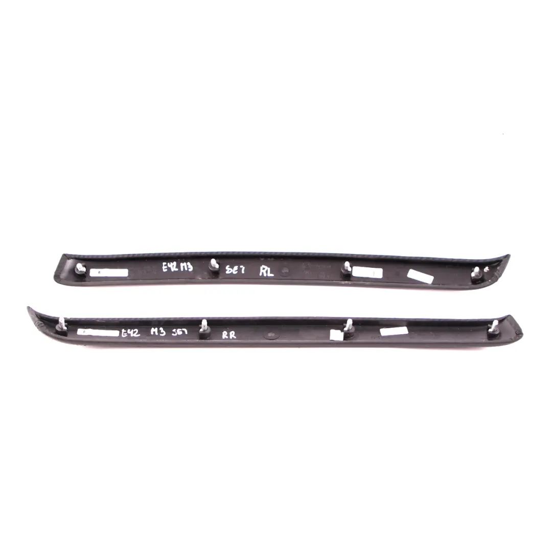 BMW E92 E93 M3 Decorative Strip Trim Door Front Rear Left Right Leather Carbon