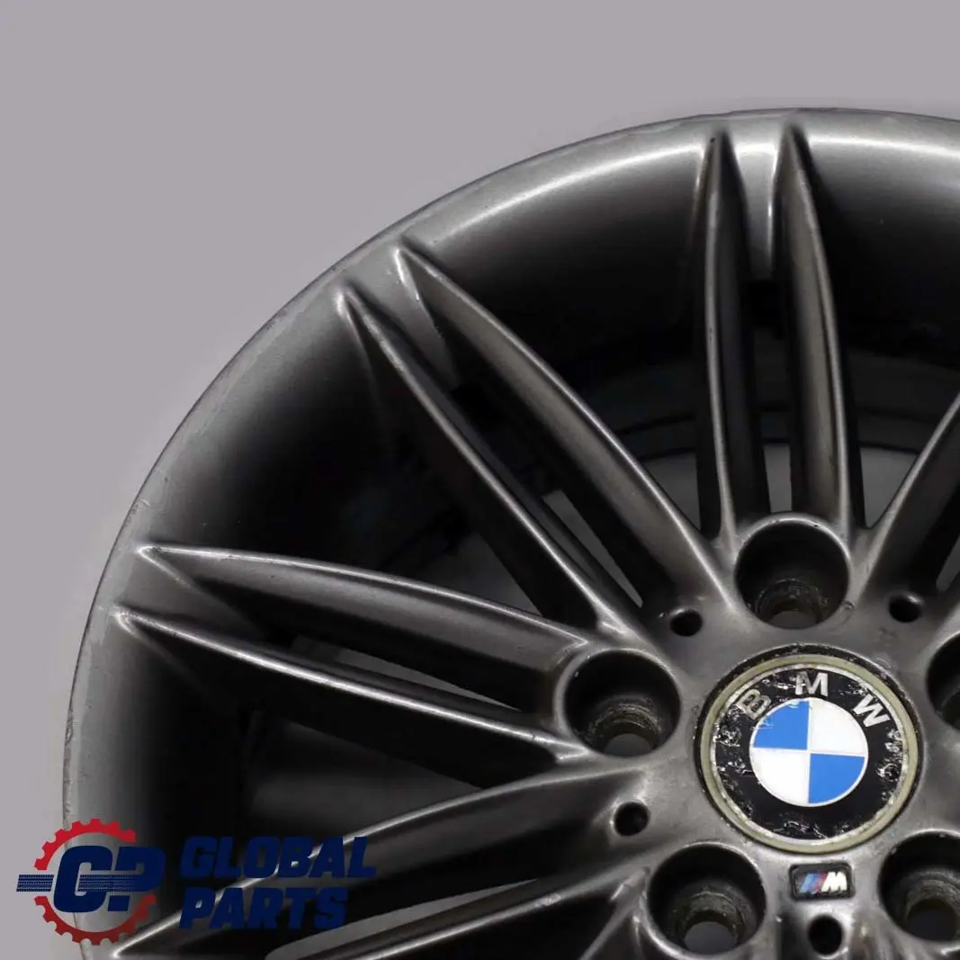 BMW E81 E82 E87 Gris Llanta De aleacion 17 "7J ET:47 M Doble Spoke 207