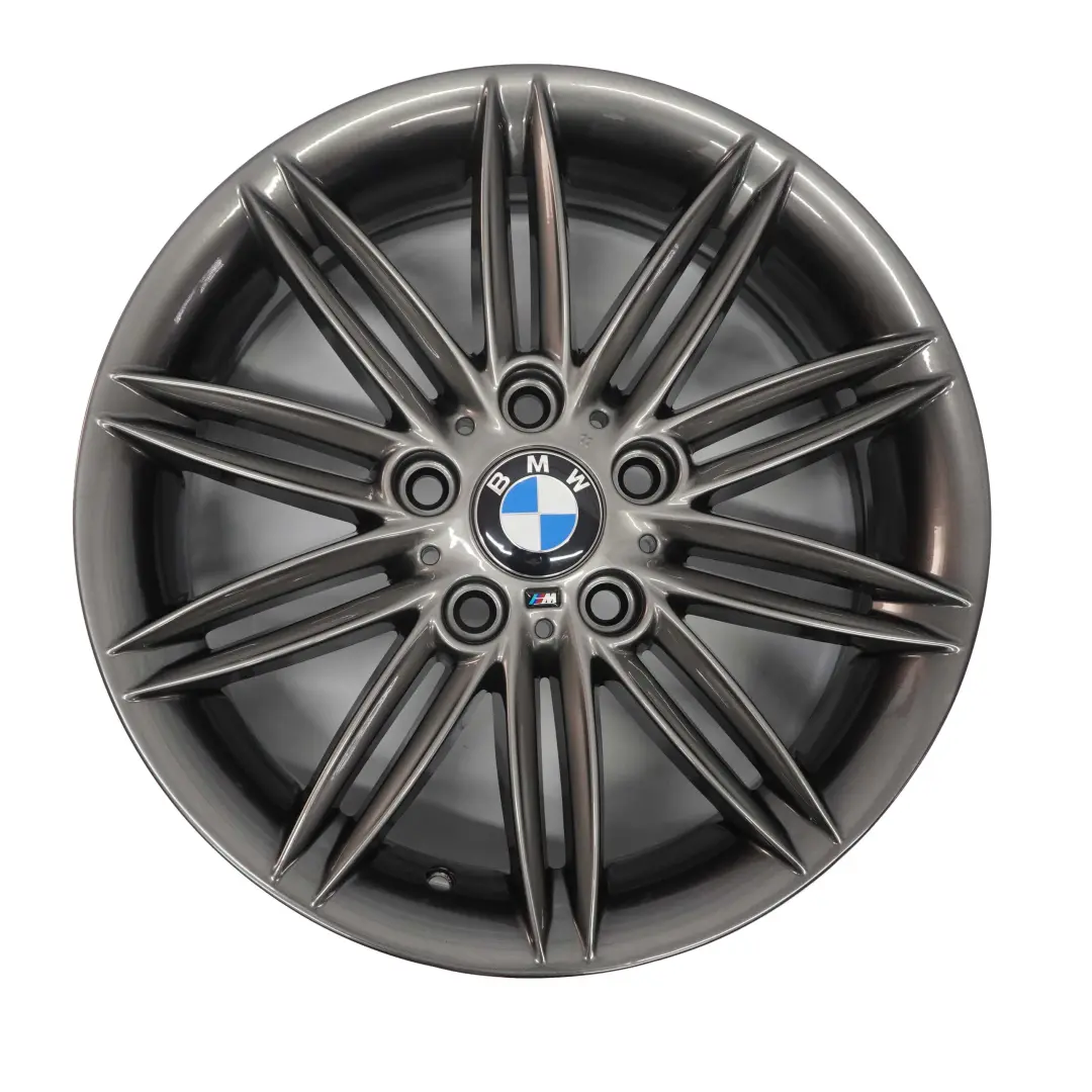 BMW E81 E82 E87 Ferric Grau Alu Felge Alufelge 17" M Doppelspeiche 207 7J  ET:47