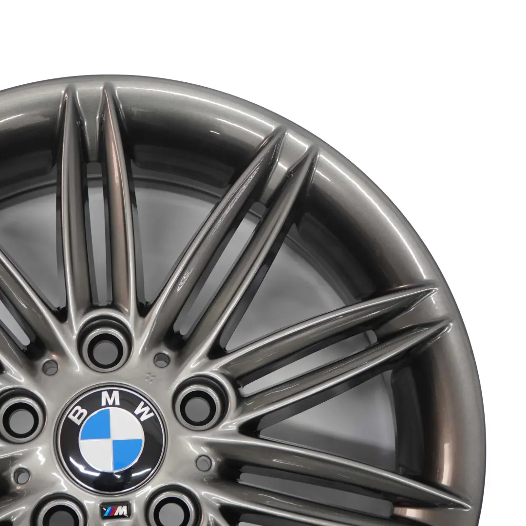 BMW E81 E82 E87 Ferric Grau Alu Felge Alufelge 17" M Doppelspeiche 207 7J  ET:47