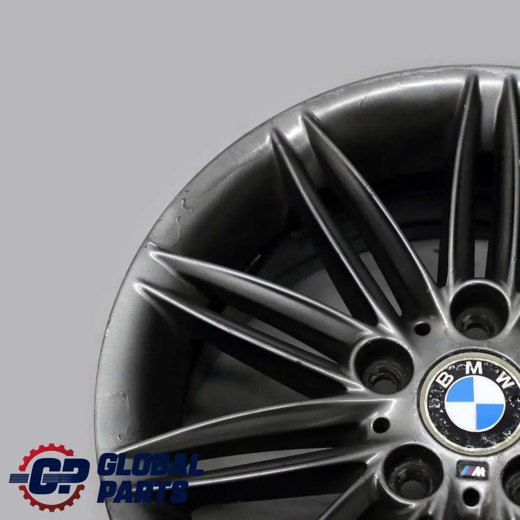 BMW E81 E87 Grau Hinten Alu Felge Alufelge M Doppelspeiche 207 17" 7,5J ET:47