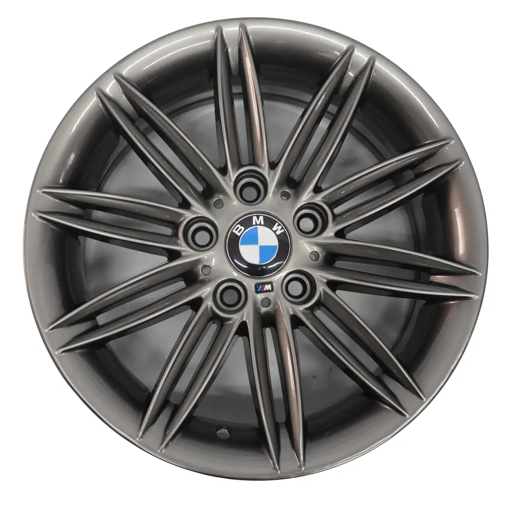 BMW E81 E87 Gris llanta trasera aleacion de 17 "M de doble radio 207 7,5J ET:47