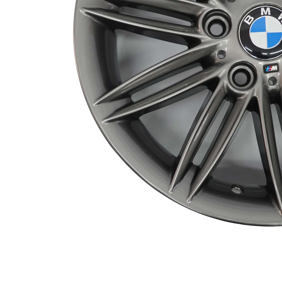 BMW E81 E87 Gris llanta trasera aleacion de 17 "M de doble radio 207 7,5J ET:47