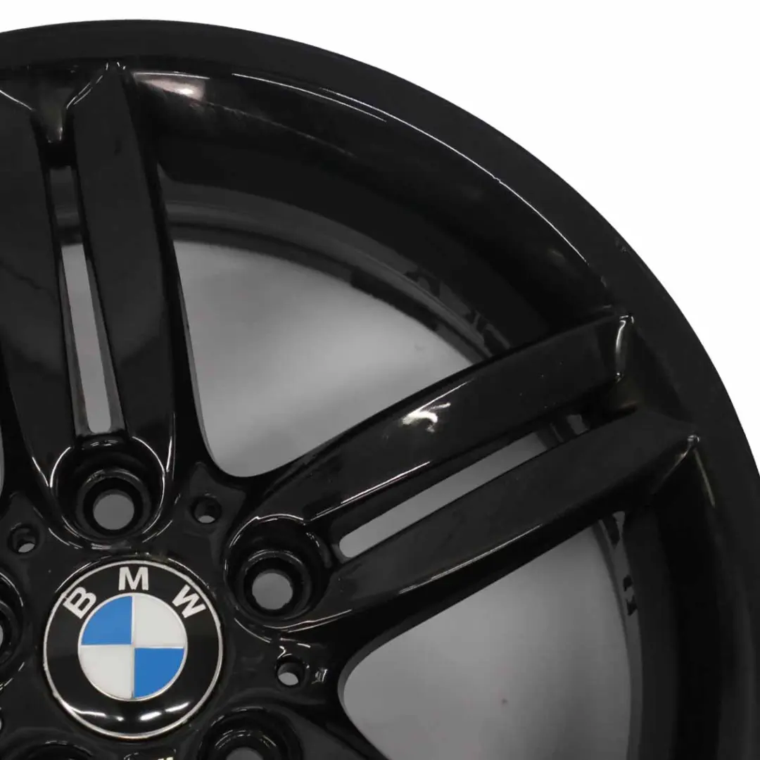 BMW E81 E87 Black Front Alloy Wheel Rim 18" 7,5J M Double Spoke 208