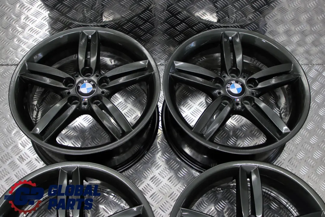 BMW 1 Series E81 E87 Grey Complete Set 4x Wheel Alloy Rim 18" M double Spoke 208