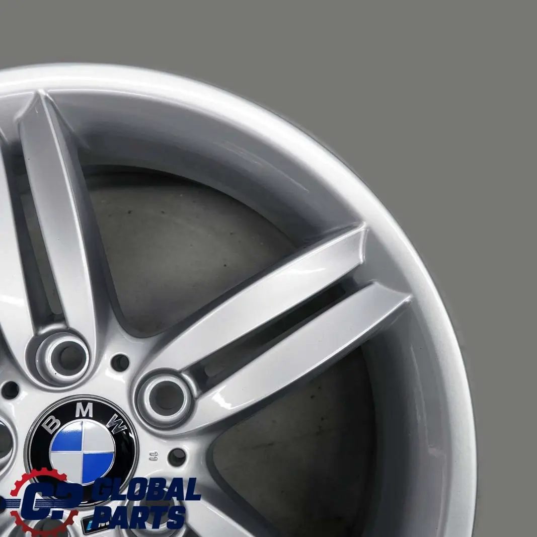 BMW E81 E87 Silver Front Alloy Wheel Rim 18" 7,5J 8036939 M double Spoke 208