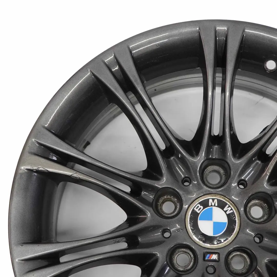 BMW E60 E61 Ferricgrey Llanta de aleación 18" ET:20 8J M Doble Radio 135