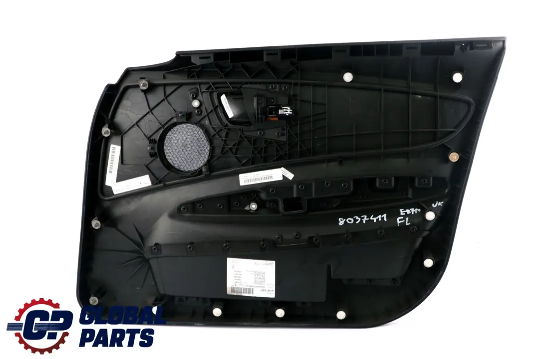 BMW E87 LCI M Sport Delantero Izquierdo Forro Tarjeta Puerta Flashpoint Negro