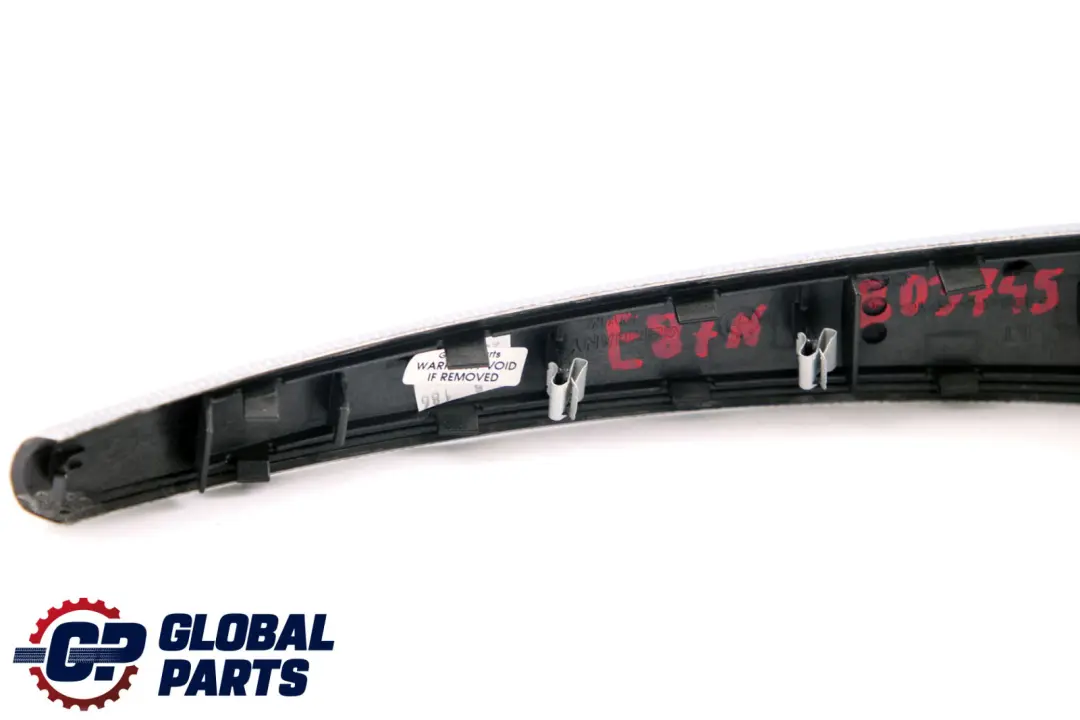 BMW E81 E82 Puerta Izquierda Embellecedor Tirador Aluminio Plata Glaciar 