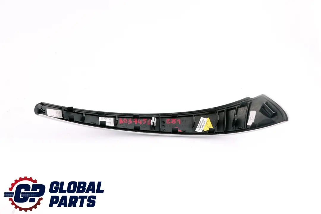 BMW E81 E82 Puerta Derecha Embellecedor Tirador Aluminio Plata Glaciar 