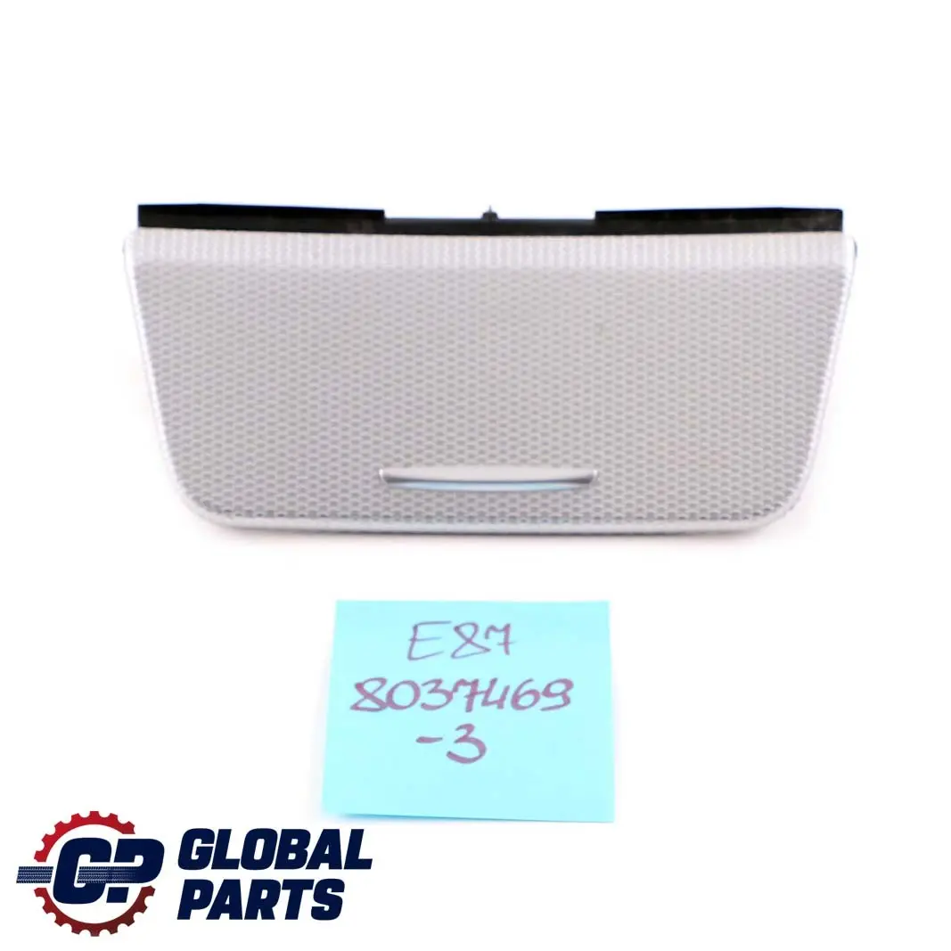 BMW 1 Series E81 E87 LCI 3 Aluminium Ashtray Trim Cover Front Glacier Silber