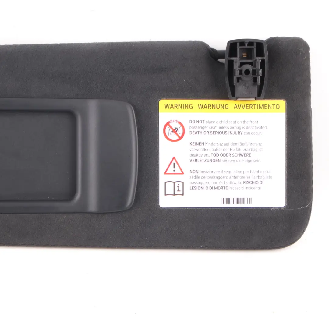 Sun Visor BMW F10 F11 Left N/S Illuminated Mirror Alcantara 8038105