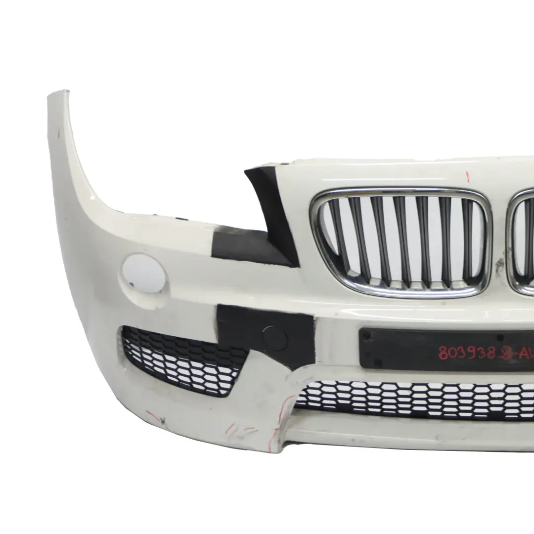 BMW X1 E84 Front Bumper Cover PDC Panel Alpinweiss Alpine White 3 - 300