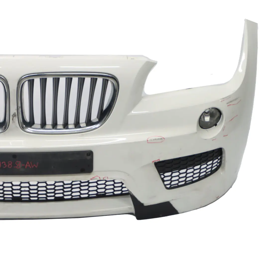 BMW X1 E84 Front Bumper Cover PDC Panel Alpinweiss Alpine White 3 - 300