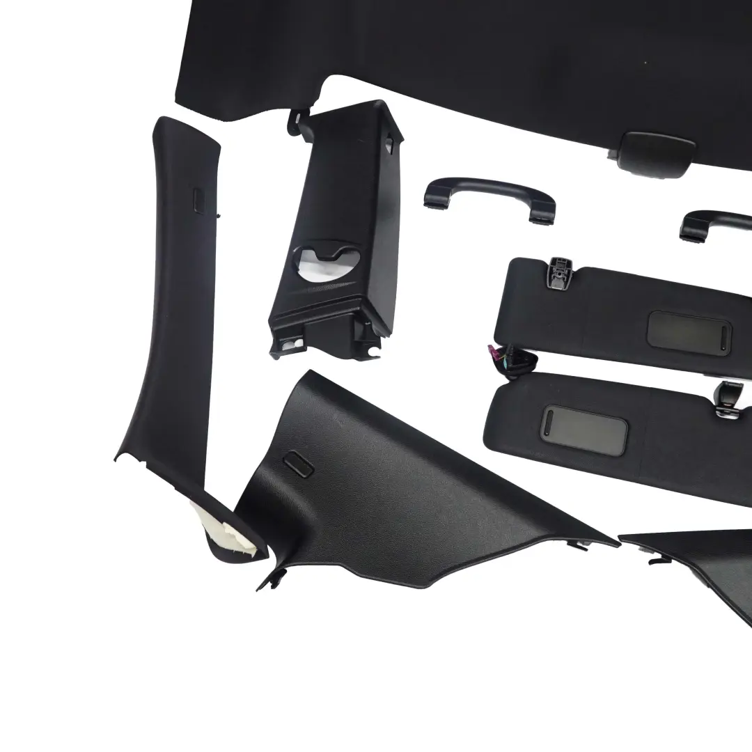 BMW E82 Coupe Headliner Headlining Roof Lining + Pillars Handles Black 8046671