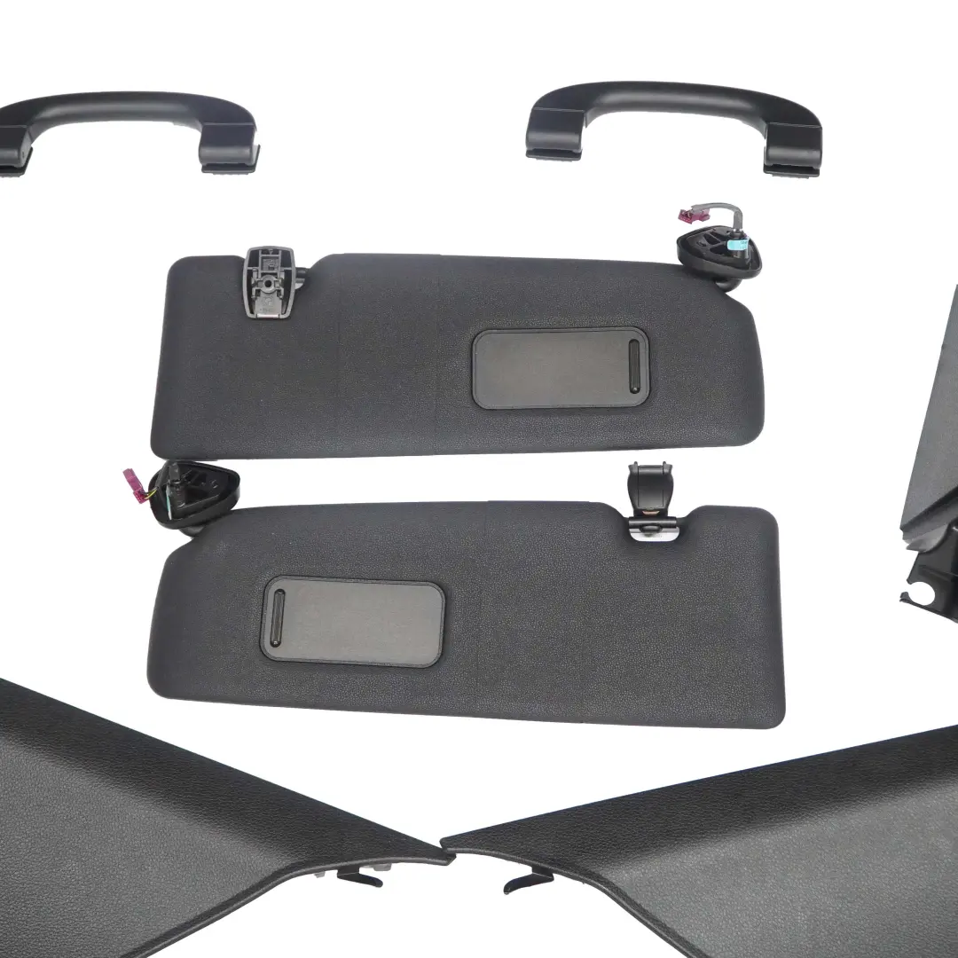 BMW E82 Coupe Headliner Headlining Roof Lining + Pillars Handles Black 8046671