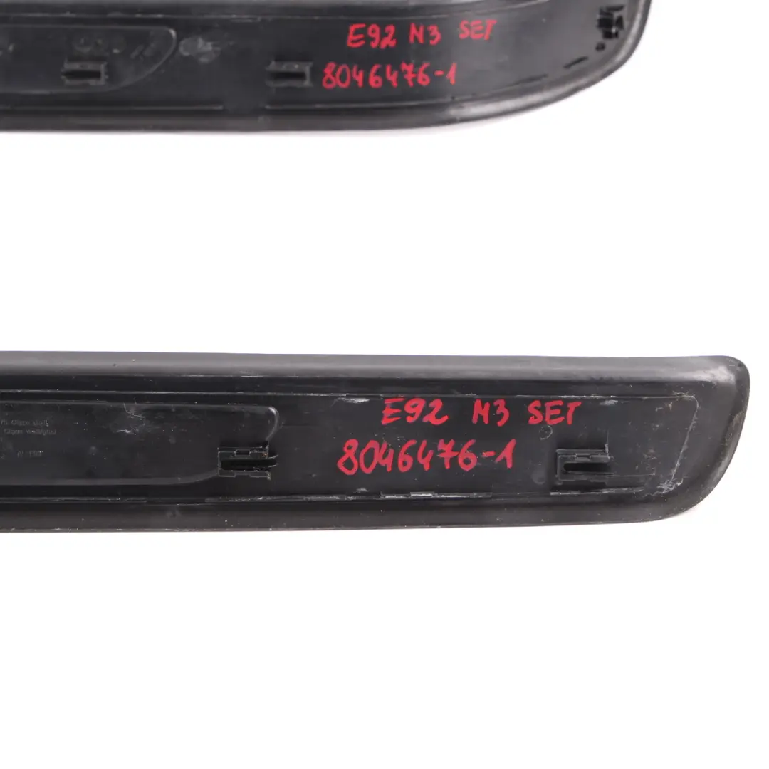 BMW E92 E93 LCI M3 Front Left Right Door Entrance Sill Strip Cover Set