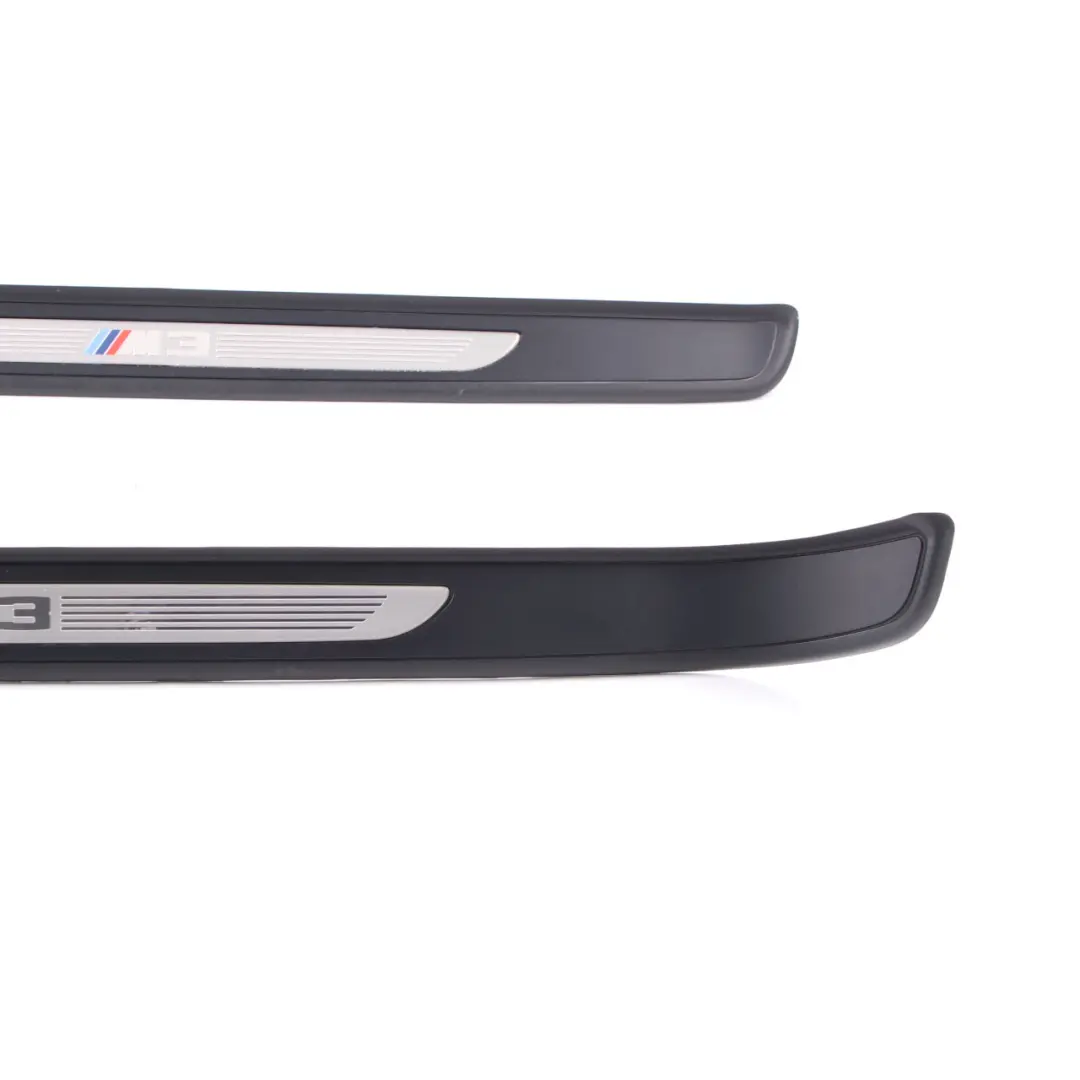 BMW E92 E93 LCI M3 Front Left Right Door Entrance Sill Strip Cover Set