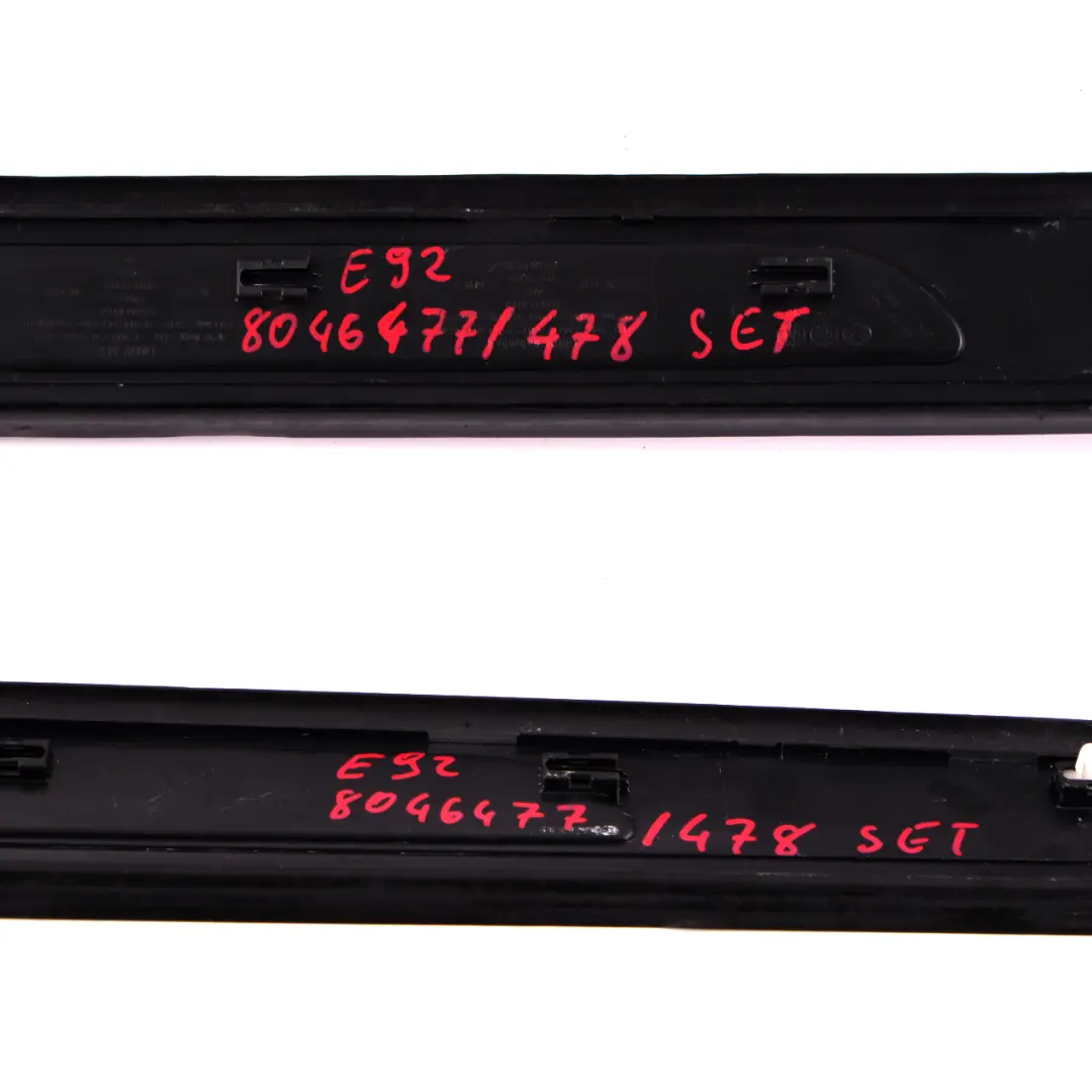 BMW 3 E92 E93 LCI M Sport Front Left Right Door Entrance Sill Strip Cover Set