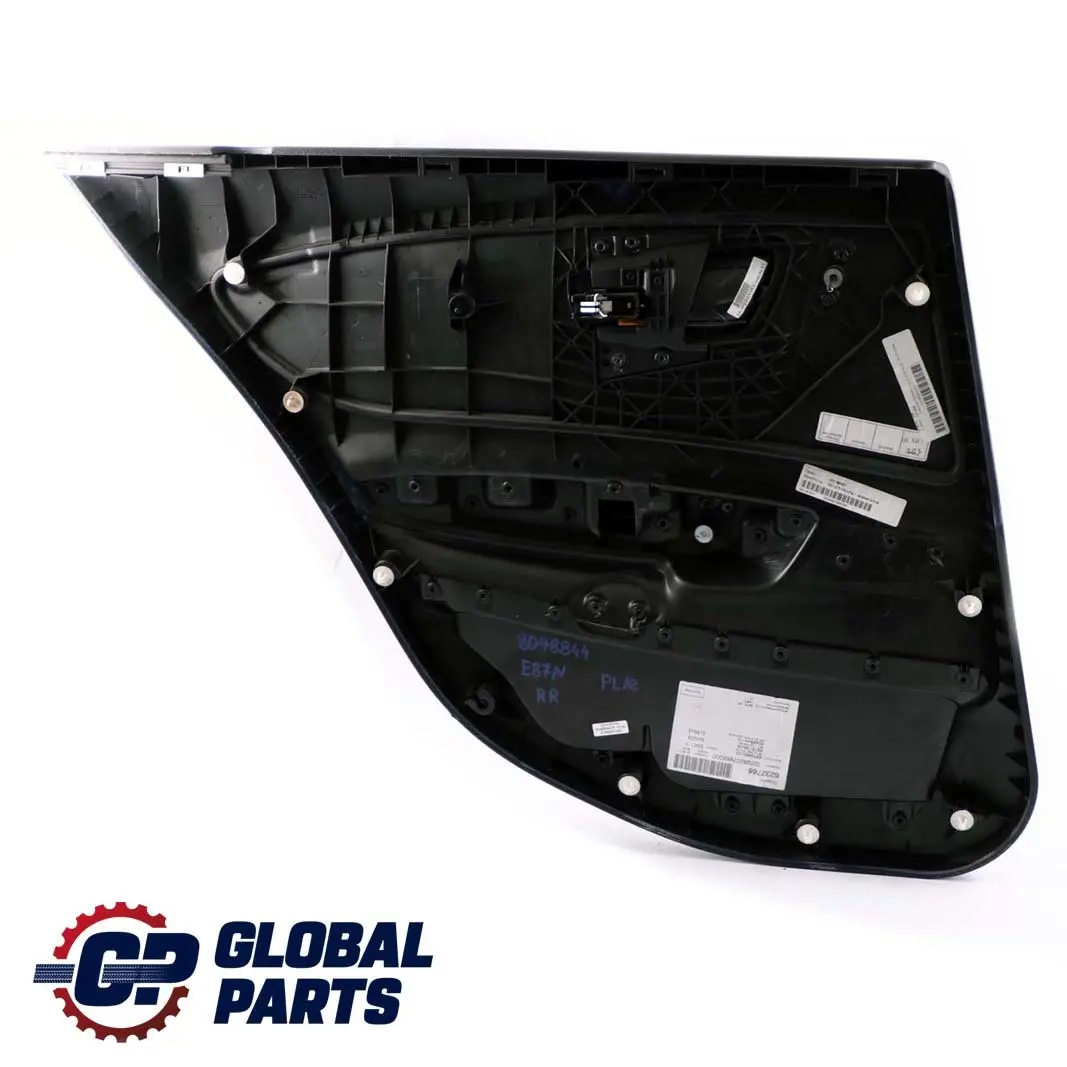 BMW 1 E87 LCI Rear Right O/S Door Card Lining Panel Flashpoint Black Blue
