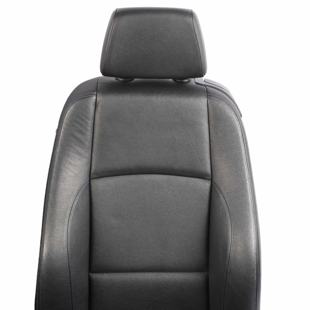 Leather Seats BMW E88 M Sport Black Boston Blue Thread Seat Door Cards