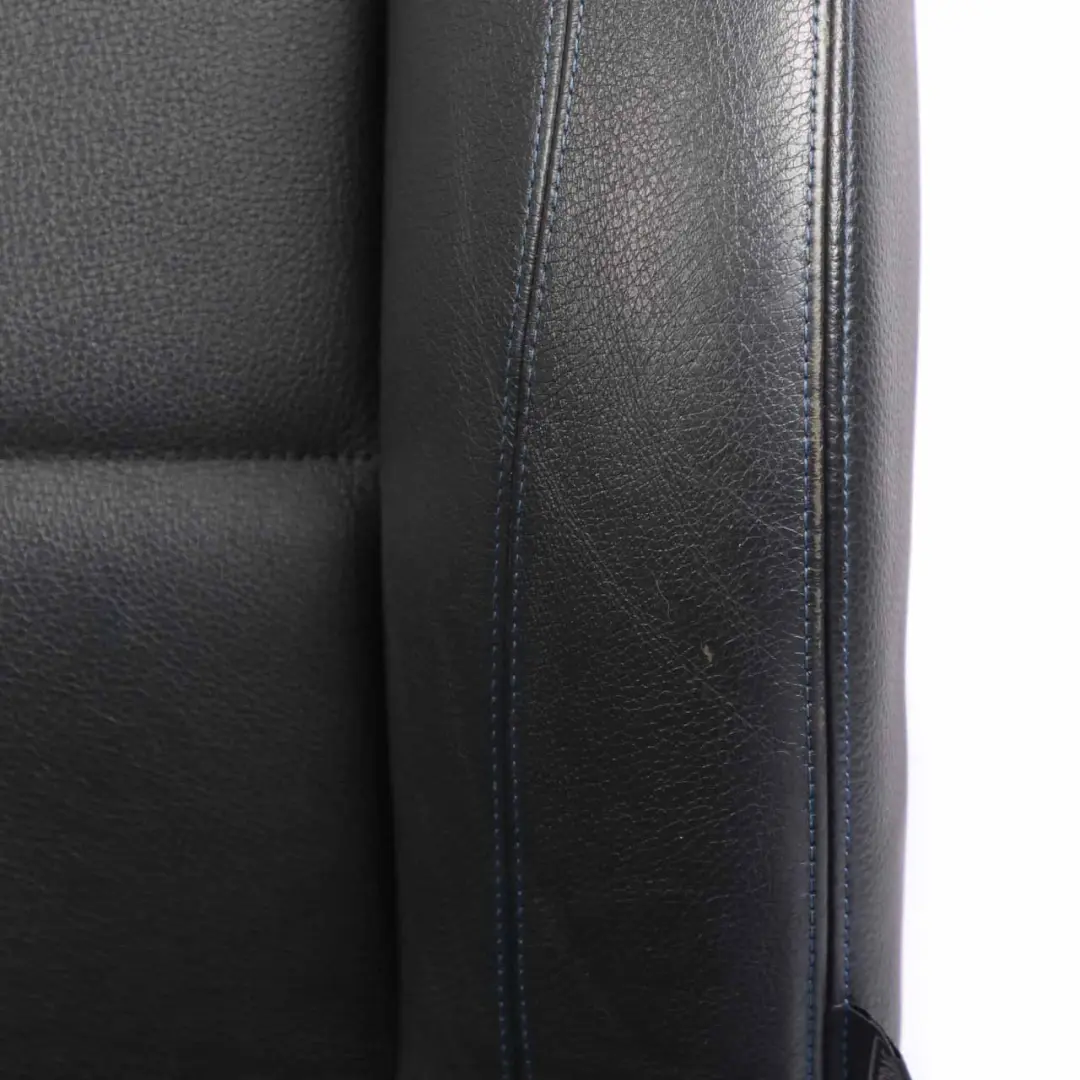 Leather Seats BMW E88 M Sport Black Boston Blue Thread Seat Door Cards