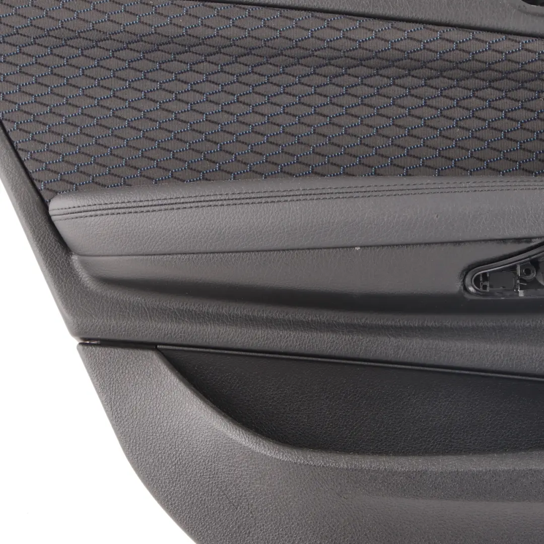 BMW F20 Door Card Rear Left Lining Cloth Fabric Hexagon Alcantara Anthracite