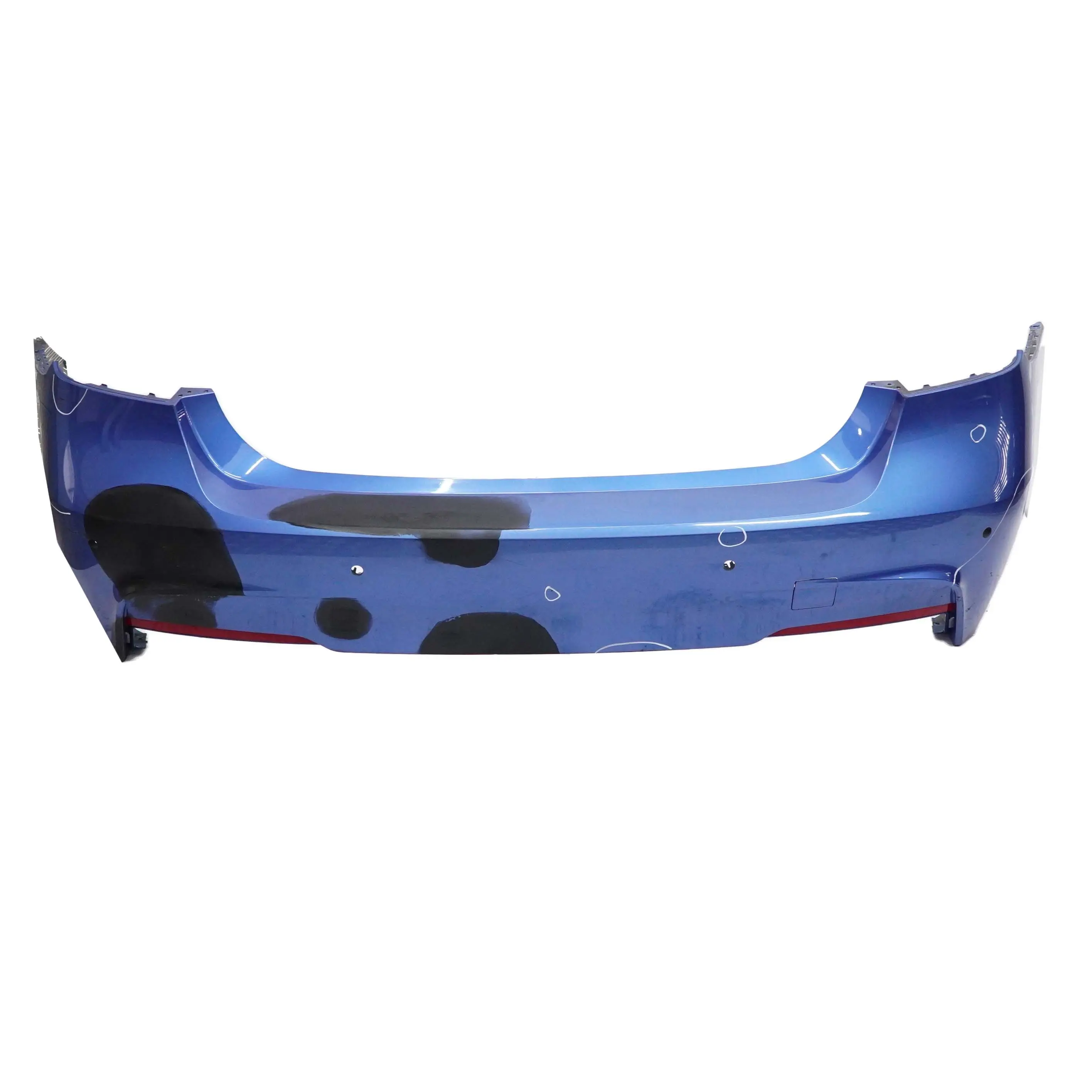 BMW F30 Rear Bumper M Sport Trim Panel PDC Estorilblau Estoril Blue - B45